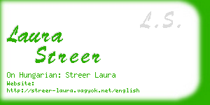 laura streer business card
